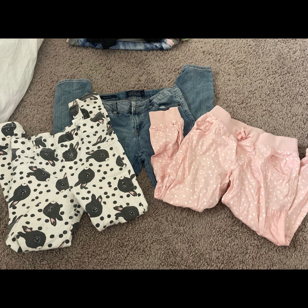 CUTE GIRLS PANTS JOGGER AND JEANS LOT